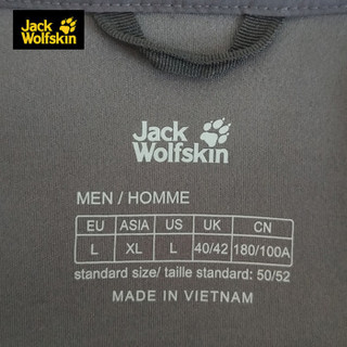 Jack wolfskin/狼爪男款秋冬新品户外运动舒适透气抓绒衣1707031 1707031-6000/黑色/18新品 L 180/100A