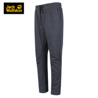 Jack Wolfskin/狼爪男裤春季新款户外加绒防风不易沾水休闲透气舒适软壳长裤5518472 5518472-6115/内里抓绒/深麻灰 M