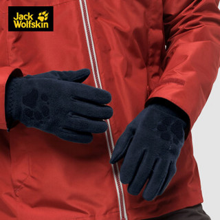 Jack Wolfskin/狼爪男女手套秋冬户外运动休闲保暖抓绒手套 1902801 19615-1010/宝蓝色 L