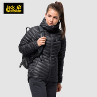 Jack wolfskin/狼爪女款秋冬新品户外防风舒适轻薄保暖羽绒服1204431 1204431-6000/黑色 XS