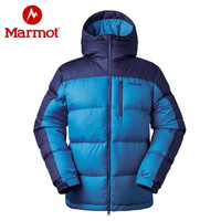 Marmot 土拨鼠 秋冬运动拒水鹅绒防风轻便700蓬面包羽绒服男户外 深杉绿|草绿色4744 M 欧码偏大