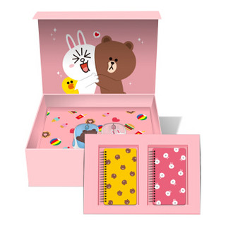 罗技 （Logitech ）LINE FRIENDS 无线鼠标 可爱鼠标送女生生日礼物 情侣礼盒装(布朗熊+可妮兔+礼盒)
