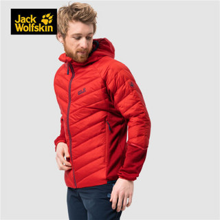 Jack wolfskin/狼爪男款秋冬新品户外防风保暖羽绒服外套1204261 1204261-2681/炽焰红 L 180/100A