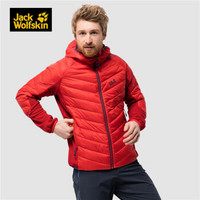 Jack wolfskin/狼爪男款秋冬新品户外防风保暖羽绒服外套1204261 1204261-2681/炽焰红 L 180/100A