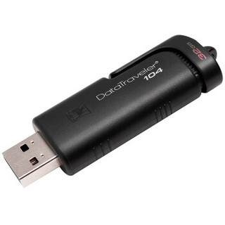 Kingston 金士顿 DT104 U盘 32GB USB2.0 黑色