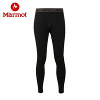 土拨鼠（Marmot） 秋冬速干吸湿排汗男式长裤 黑色001 XL（欧码偏大）