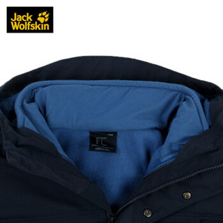 Jack Wolfskin/狼爪男装 秋冬新品户外防水透气抓绒三合一冲锋衣1111011 1111011-1010/宝蓝色 M