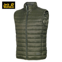 Jack wolfskin/狼爪男装春季新款户外保暖棉背心运动马甲1204651 1204651-5052/森林绿/欧码尺码 S