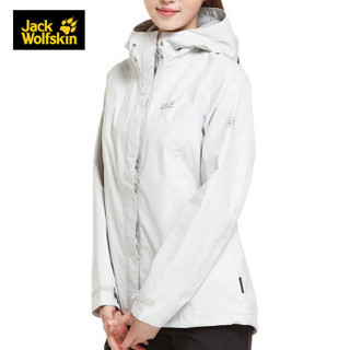 Jack Wolfskin/狼爪女士春季新品户外防水透气冲锋衣5012521 5012521-4650/银灰色 M  170/92A