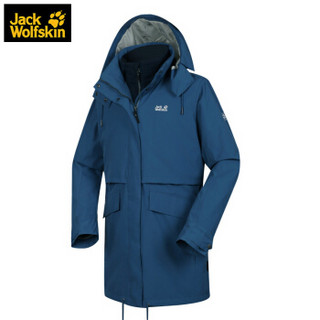 Jack Wolfskin 狼爪女士18秋季新品户外防风防泼水抓绒内胆软壳风衣外套DZ 5318401-1588/浩瀚蓝 XS