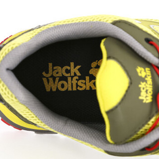 Jack wolfskin/狼爪男士秋冬新品户外运动鞋减震透气越野跑鞋4018742 4018742-4088/极光绿 40.5/7