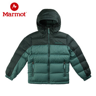 marmot/土拨鼠户外拒水防风700蓬男童羽绒服 野鸭绿/深墨绿4903 XS 欧码偏大