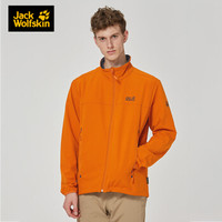 Jack Wolfskin狼爪男装春季户外运动休闲防风透气不易沾水开衫软壳衣外套1305471 1305471-3062/沙漠橙 S 170/92A