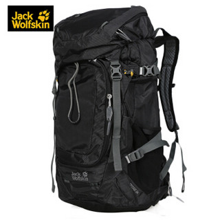 Jack Wolfskin狼爪中性背包春款户外旅游登山34L双肩背包2004941 DB 2004941-6000/黑色 FREE