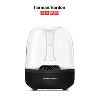 哈曼卡顿（Harman/Kardon） aura翡翠无线蓝牙电脑苹果音响音箱 桌面低音炮音响 黑色