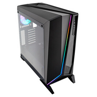 美商海盗船 SPEC-OMEGA RGB 中塔游戏机箱 钢化玻璃侧板 白黑 黑色 SPEC-OMEGA+H115i RGB