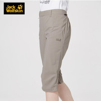 Jack Wolfskin/狼爪女款夏季新款户外软壳透气舒适五分短裤1503721 1503721-5041/月光岩 40 170/76A