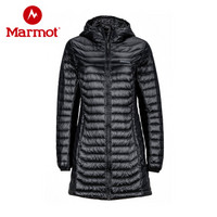 marmot/土拨鼠秋冬户外700蓬可调节保暖女羽绒服 铁灰1515 M 欧码偏大