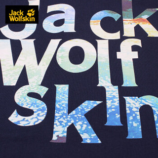 Jack Wolfskin/狼爪男士夏季户外棉质舒适透气短袖T恤5011961 5011961-1010/宝蓝色/欧码 XS  170/88A