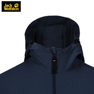 Jack Wolfskin/狼爪软壳衣男装秋冬新品户外不易沾水防风透气连帽外套夹克上衣5319051 5319051-1010/宝蓝色（19新品） XL  185/104A