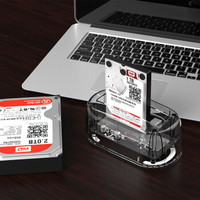 奥睿科（ORICO） 硬盘盒底座3.5/2.5英寸移动盒子全透明笔记本台式固态机械外置壳SATA串口 USB3.0版本-5Gbps