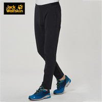 JackWolfskin/狼爪男士19秋季新品户外吸湿透气可打包休闲冲锋裤1505641 1505641-6000/黑色（19新品）国际码 L