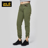 Jack Wolfskin/狼爪女士春季新款户外运动时尚休闲吸湿透气休闲长裤1505281 1505281-5052/森林绿 34  160/68A