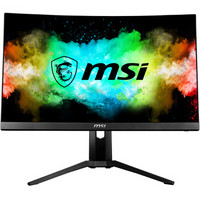 微星 MSI 27英寸 2K 144Hz高刷新率 广色域RGB 曲面电竞游戏液晶电脑显示器 MAG271CR 升降底座 RGB灯效