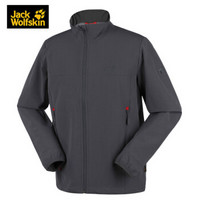 Jack Wolfskin/狼爪软壳夹克男春季款户外防风弹性保暖夹克 1304001 1305471-6116/铁灰色 S