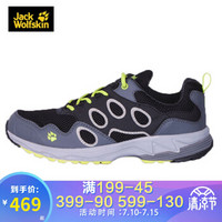 JACK WOLFSKIN 狼爪男款 春夏户外防滑耐磨越野跑鞋登山鞋 4018751 4018751-6000/黑色 42/8