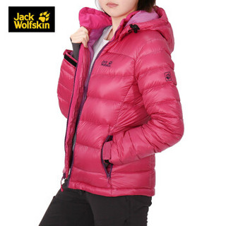 Jack Wolfskin 狼爪女装冬款户外运动休闲外套保暖修身羽绒服 5005371DF 5005371-2112/亮玫色亚码 L