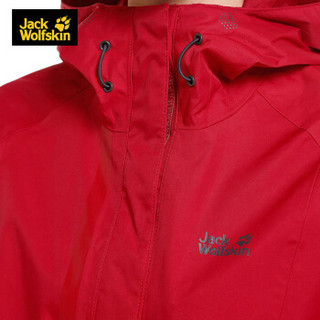 Jack Wolfskin/狼爪女士春季新品户外防水透气冲锋衣5012521 5012521-2200/正红色 L 175/96A