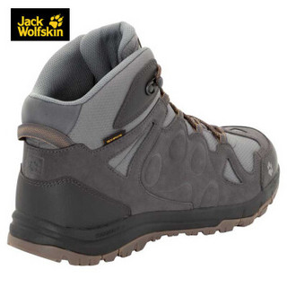 Jack Wolfskin/狼爪男鞋秋季新品户外防水透气高帮徒步鞋4022311 4022311-6350/深灰色 41/7.5