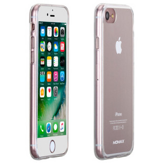 摩米士（MOMAX）苹果iphone8/7手机壳 防摔晶莹保护套全包软边硬壳 8/7 通用-4.7英寸-透明白
