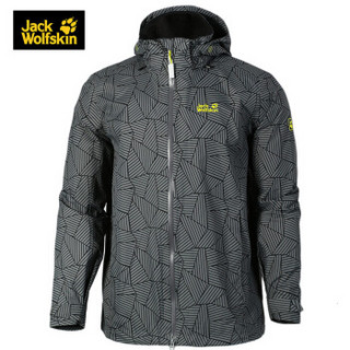 Jack Wolfskin  狼爪男装秋季款户外防风防水透气夹克冲锋衣5010791 DF 5010791-7524/深灰色 M