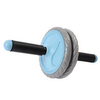 米客 健腹轮健身器材家用练腹肌轮体育用品滚轮收腹轮腹部 天蓝色