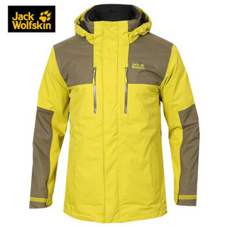 jackWolfskin 狼爪男装 户外防水透气三合一冲锋衣夹克  1108391 1108391-4240/芥末绿/欧码 S  170/92A