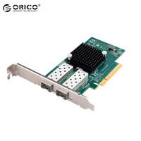 奥睿科（ORICO）万兆网卡PCI-E转万兆以太网口扩展台式机主机箱电脑内置高速前置转接卡 PTR-IW2U