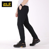 Jack Wolfskin/狼爪男裤秋款户外防风防溅水软壳长裤1503752 5518451-6000/黑色/欧码 48