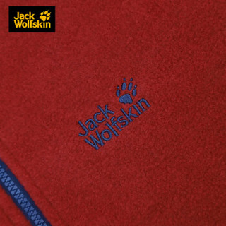 Jack Wolfskin/狼爪男装春季新款户外防风保暖舒适连帽抓绒外套1707971 1707971-2027/深漆红 M 180/100A