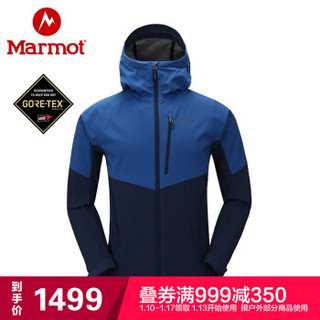 土拨鼠（Marmot） 秋冬新款户外戈尔防风防水耐磨M2男软壳衣上衣 3691深蔚蓝/北极蓝 S 欧码偏大