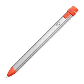 罗技（Logitech）Crayon手写触控笔 pencil手写笔 iPad平板笔 ip10数字笔 Crayon绘画笔+K480蓝牙键盘（白）