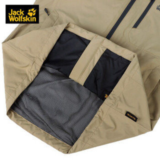 Jack Wolfskin/狼爪男士春季新款户外运动休闲登山防风防水透气冲锋衣夹克外套5119091 5119091-5101/砂岩色 L 180/100A