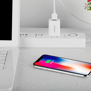 摩米士（MOMAX）充电器头2A快充苹果充电头适用iPhoneX/8/6/7Plus华为安卓手机平板 白色