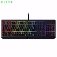 雷蛇（Razer）黑寡妇蜘蛛 104键RGB幻彩背光机械键盘 绿轴带清脆反馈音 黑色单键盘