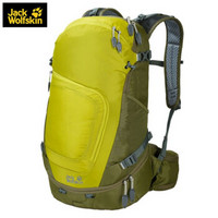 Jackwolfskin/狼爪男包女包26L户外登山旅游中性款双肩背包 2004951 2004951-4240/芥末绿 MISC