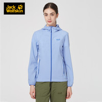 狼爪 JackWolfskin/狼爪女士春季款户外运动舒适不易沾水防风透气连帽软壳夹克5318181 5318181-1104/淡紫色 M 170/92A