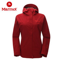 marmot/土拨鼠秋冬户外防水透气女防风冲锋衣L46010 砖红066 M（欧码偏大）