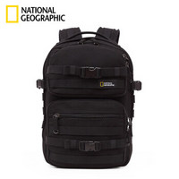 国家地理NATIONAL GEOGRAPHIC双肩包男户外背包大容量旅行包电脑学生书包RFID信息防 黑色