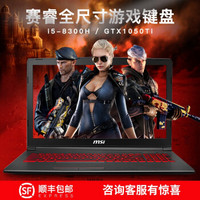 微星（MSI）GV62 15.6英寸八代i5标压4G独显吃鸡游戏本笔记本电脑 16G 1T+256G固态 定制版 GTX1050Ti 4GB 全尺寸红光游戏键盘